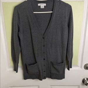 (1985) Liz Claiborne Charcoal Cardigan Sweater